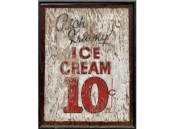 Vintage Ice Cream Sign (CTF20)