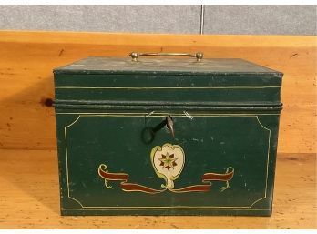 Civil War Era Decorated Tin Document Box (CTF10)
