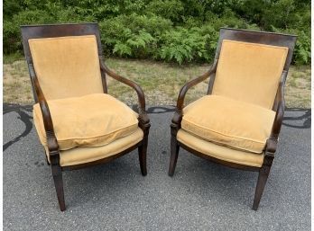 Pr. Neo-classical Fruitwood Arm Chairs (CTF20)