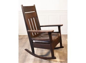 Antique Mission Oak Rocking Chair, Original Finish (CTF30)