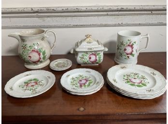 19th C. English Queens Rose China (CTF10)