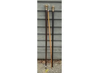 Three Gold Tipped Canes (CTF10)