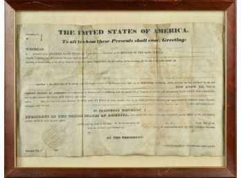 President Van Buren Land Document (CTF10)