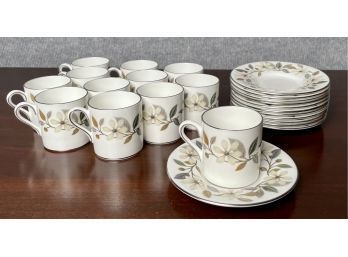 Wedgwood Beaconsfield Demitasse Cups And Saucers, 12 (CTF10)