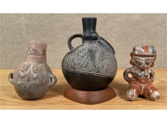 Three Mesoamerican Pottery Items (CTF10)