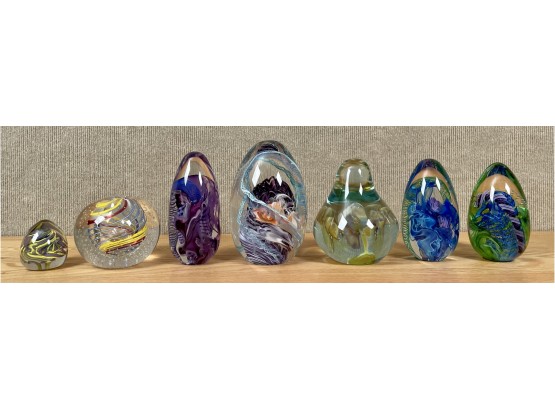 Seven Art Glass Paperweights (CTF20)