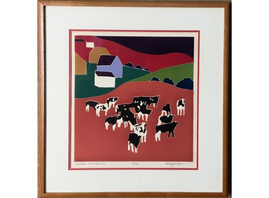 Woody Jackson Print, Cow Realm (CTF10)