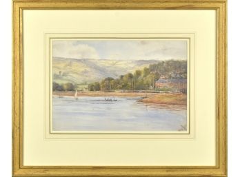 Alice Georgette Barrington, Watercolor, Teignmouth, South Devon, 1901 (cTF30)