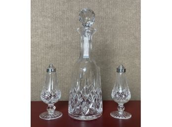 Waterford Lismore Crystal Decanter And Salts (CTF20)