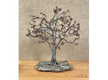 Artisan Stone And Wirework Tree Sculpture (CTF20)