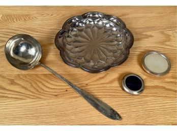 Silver Bowl, Ladle And Frames (CTF10)