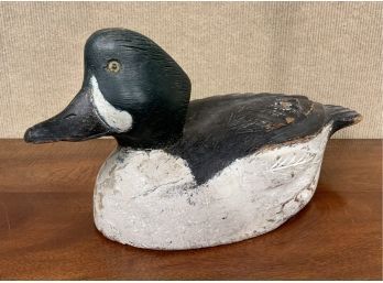 Carved And Painted Antique Duck Decoy (CTF10)
