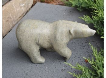 Inuit Carved Soapstone Bear (CTF10)