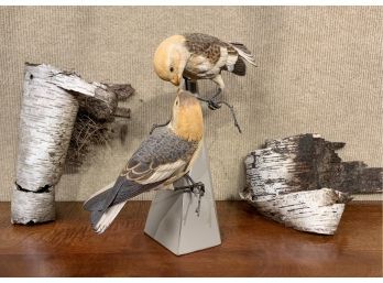 Artisan Carved Bird Sculpture (CTF20)