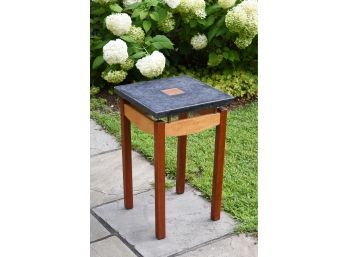 Wood And Stone Artisan Side Table (CTF10)