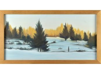 P. Marron Oil Painting, Winter Landscape (CTF10)