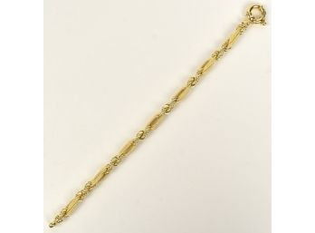 14K Yellow Gold Link Bracelet (CTF5)