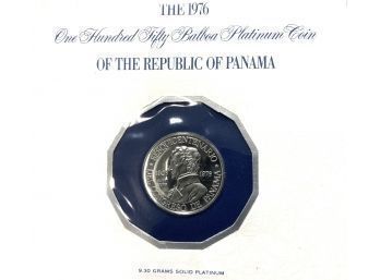 1976 Panama 150 Balboas Platinum Proof Coin (CTF10)
