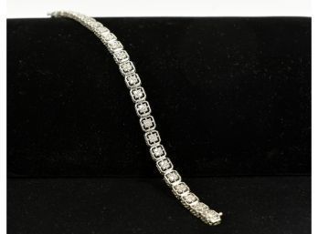 14K White Gold & Diamond Bracelet (CTF10)