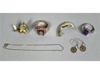 Gold Rings, Pendants And Chain (CTF10)
