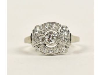 Vintage 14K & Diamond Ring (CTF10)