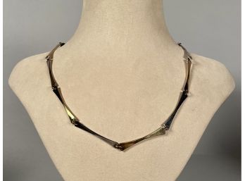 Ed Levin 14k Sterling And 14k Necklace  (CTF 10)