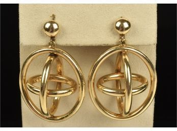 14k Gold Geometric Earrings (CTF10)