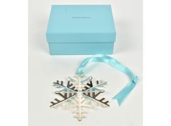 Tiffany & Co. Sterling Snowflake Ornament (CTF10)