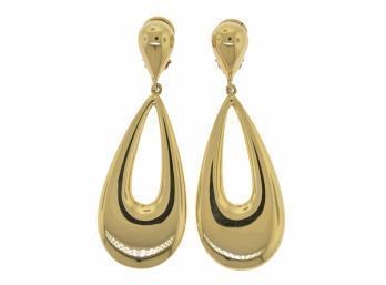 18k Gold Italian Drop Earrings (CTF10)