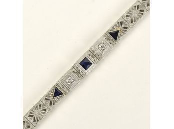 Edwardian Period 14K & Diamond Bracelet (CTF10)