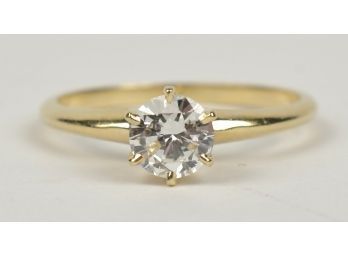 14K Diamond Solitaire Engagement Ring (cTF10)