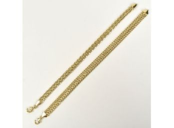 Two 18K Yellow Gold Bracelets (CTF10)