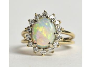Vintage 14k Gold And Opal Ring (CTF10)