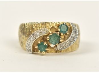 14k Gold And Emerald Ring (CTF10)