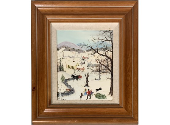 Will Moses Oil Painting, Winter Scene (CTF10)