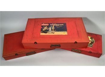 Three Vintage Erector Sets In Boxes (CTF20)