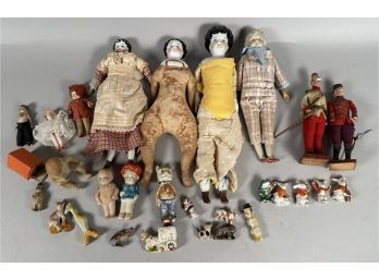 Antique China And Bisque Dolls And Figures, 23pcs. (CTF10)