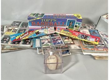 Massive Collection Of Sports Cards And Autographed Baseball (CTF20