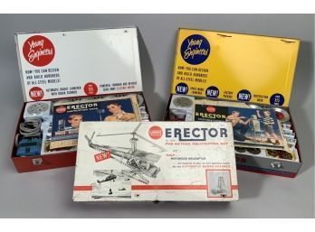 Three Gilbert Erector Sets In Boxes (cTF20)