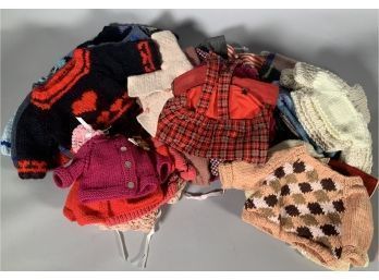 Assembled Woolen Doll Clothes Lot (CTF10)