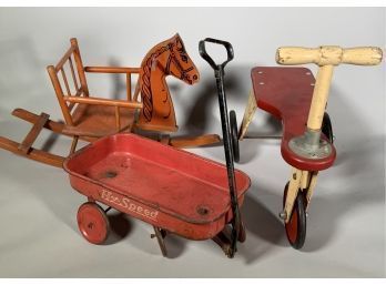 Three Vintage Children's Ride On Toys (CTF10)