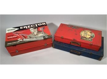 Four Vintage Erector Sets In Boxes (CTF20)