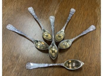 Six Tiffany & Co. Sterling Dessert Spoons (cTF10)