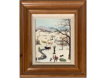 Will Moses Oil Painting, Winter Scene (CTF10)