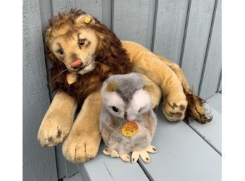 Two Vintage Steiff Stuffed Animal Toys (CTF1)