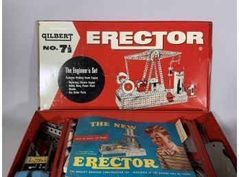 Vintage Gilbert No 7 1/2 Erector Set, Walking Beam Engine (CTF20)