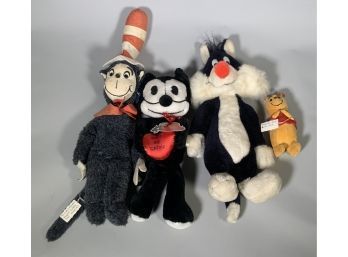 Four Vintage Popular Comic Stuffed Characters (CTF10)