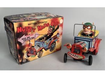 Vintage Marx Nutty Mads Battery Operated Car With Box (CTF10)