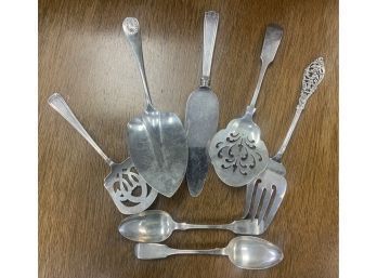 7 Sterling Silver Serving Pieces (CTF10)