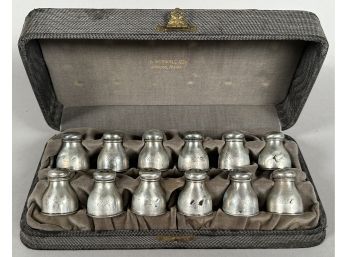 Set Of Twelve Sterling Salt & Pepper Shakers In Case (CTF10)